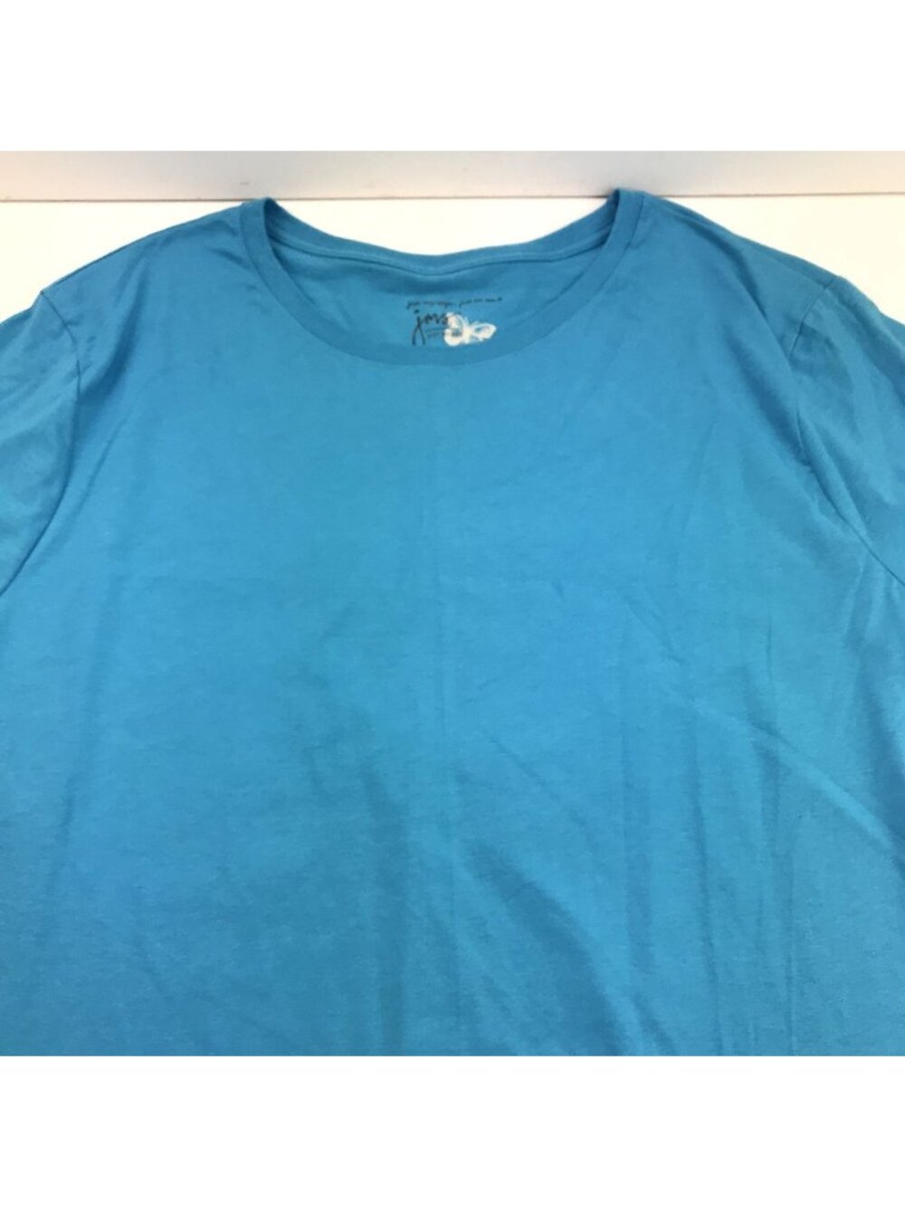 Just My Size Womens Blue Short Sleeve Crewneck T-Shirt 3X 22W/24W